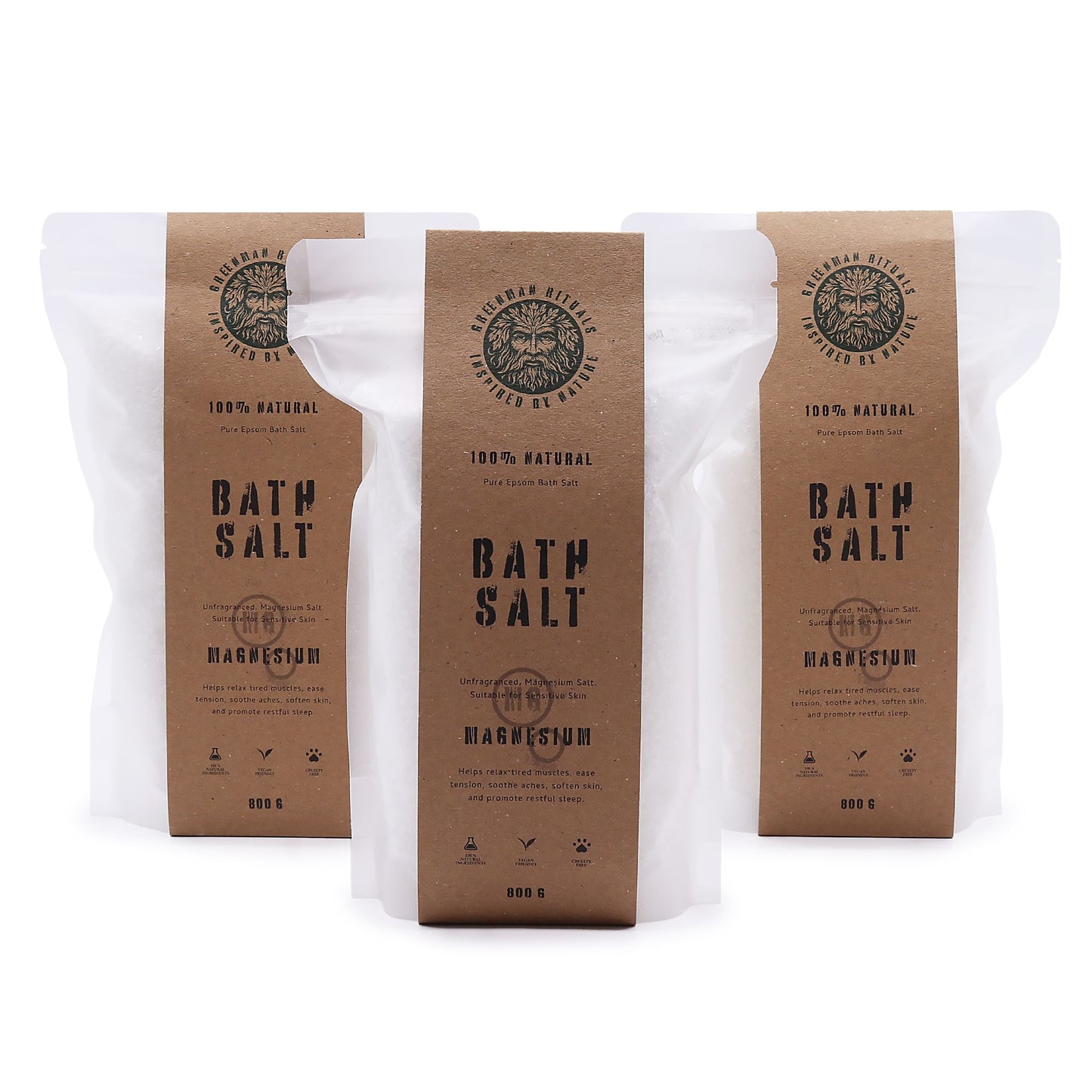 Greenman Rituals Magnesium Epsom Bath Salt – Pure Formula – lifestyle shot