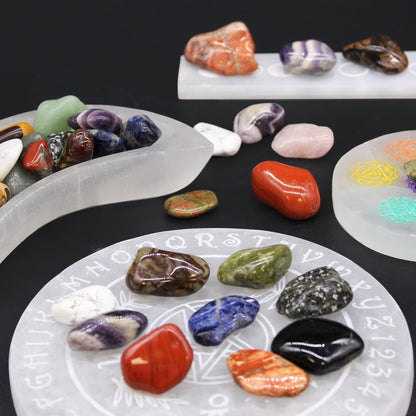 Medium African Tumble Stones - Epidote Snowflake – lifestyle shot