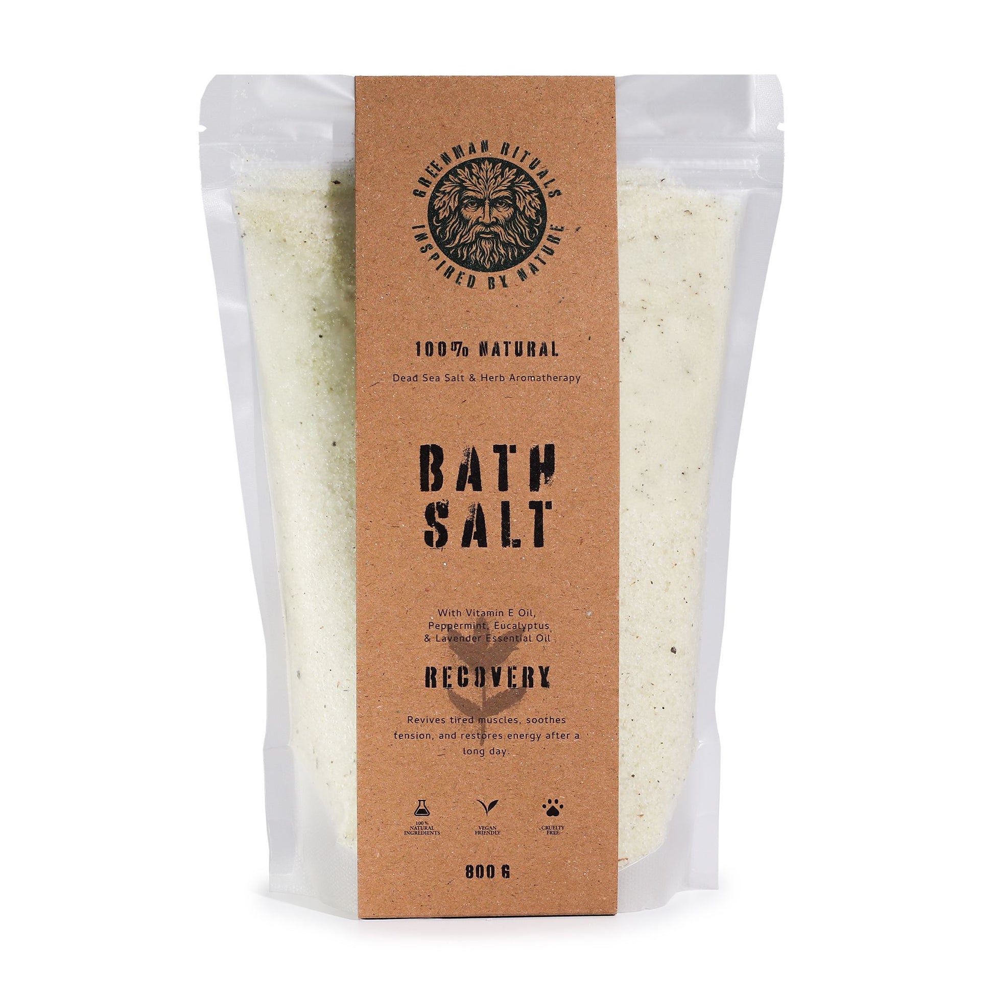 Greenman Rituals Menthol Aromatherapy Epsom Bath Salt – Recovery | Auro & Co
