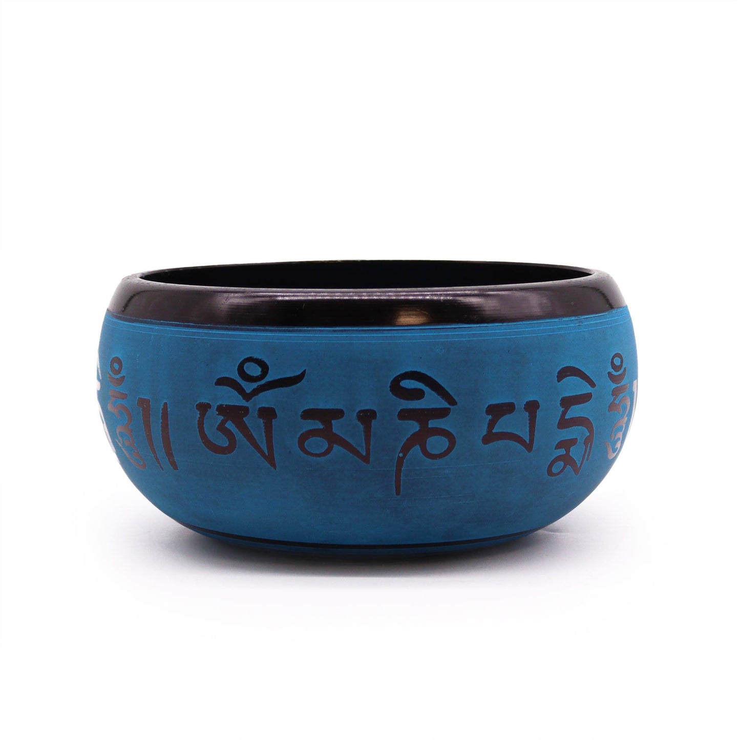 Earth Powder Singing Bowl - Blue Mantra Five Buddha - 16cm | Auro & Co