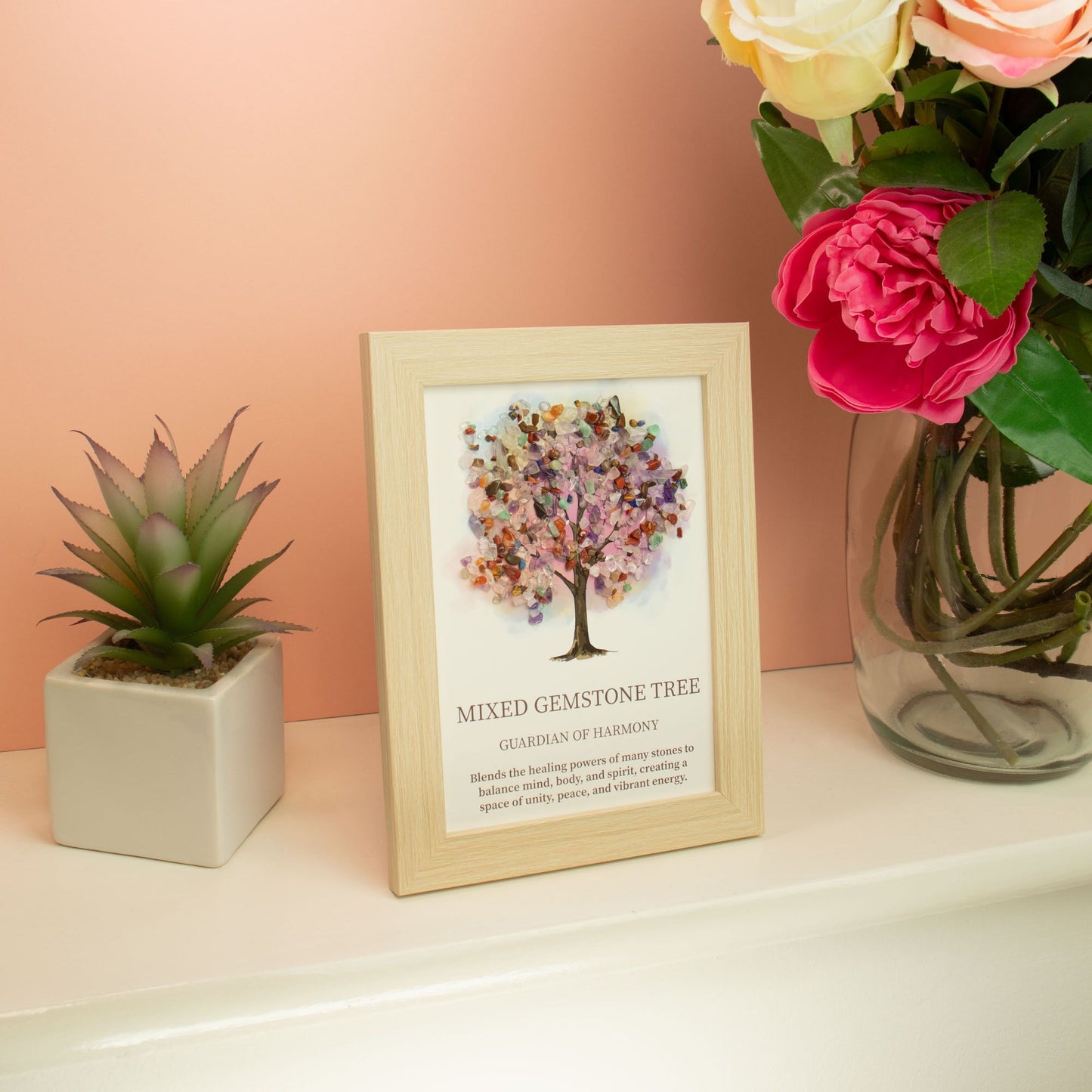 Gemstone Picture - Tree of Life - Multi  (20x14.7x1cm) – packaging