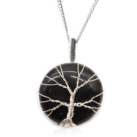 Tree of Life Gemstone Necklace - Black Onyx | Auro & Co