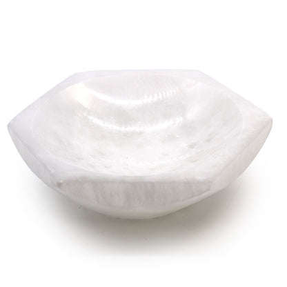 Selenite Hex Bowl - 15cm | Auro & Co