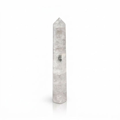 Gemstone Six Face Obelisk Poins approx 17cm - Rock Crystal – detail view