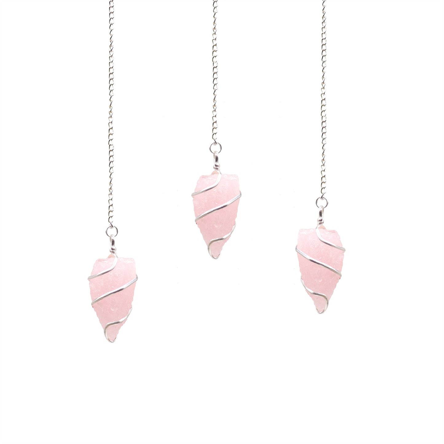 Raw Gemstone Pendulum - Rose Quartz | Auro & Co