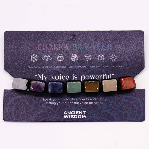 Chakra String Bracelet - Tumble Stones | Auro & Co
