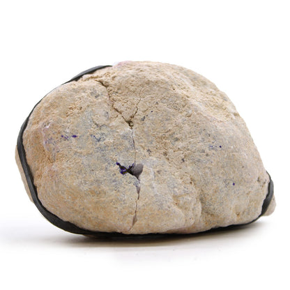 Coloured Calsite Geodes - Natural Rock - Purple & Gold – detail view