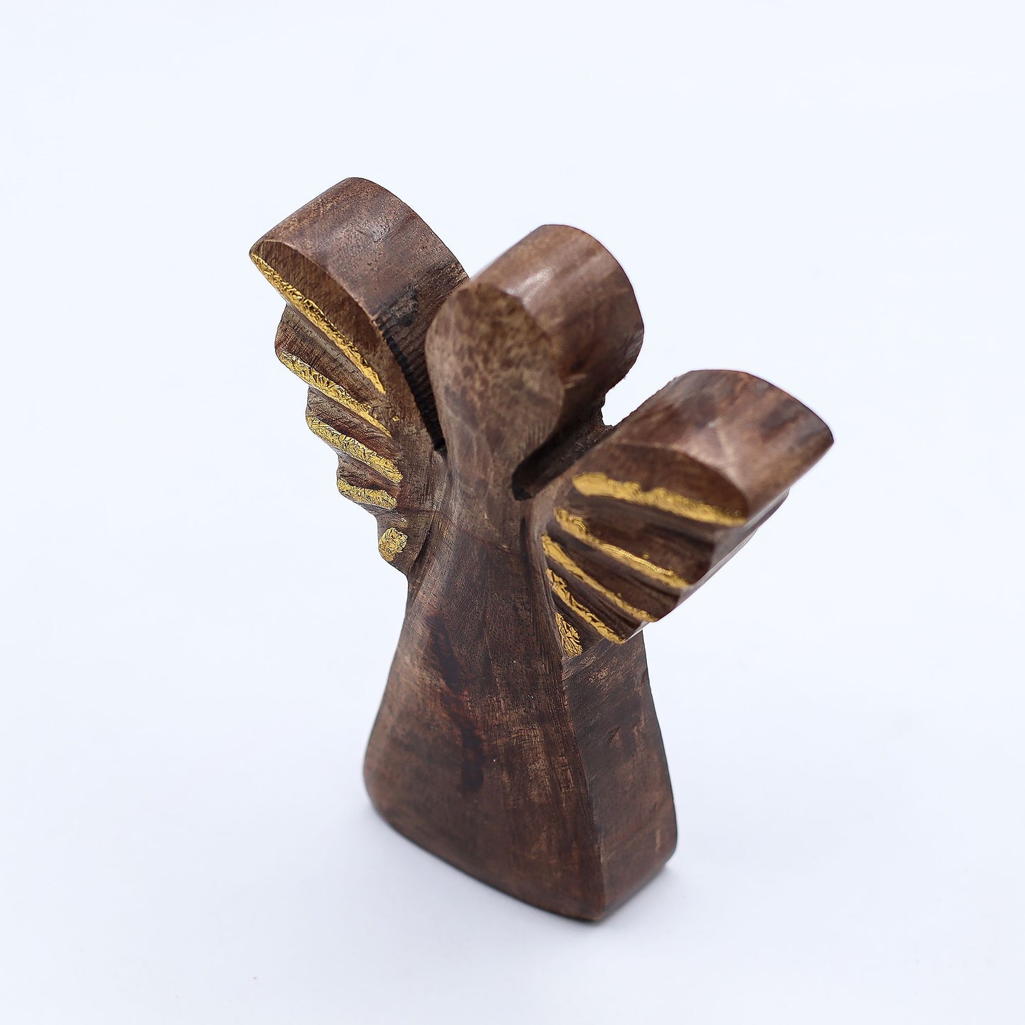 Small Mango Wood Angel - Gold Decor – product image 8