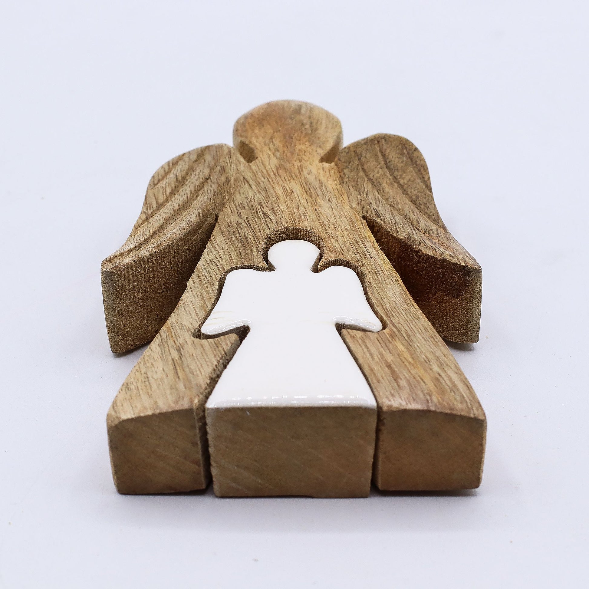 Mango Wood Angel in Angel - White Enamel – product image 6