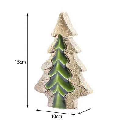 Lost in the Forrest - Small Tree in a Tree Wooden Decoration - 15x10cm