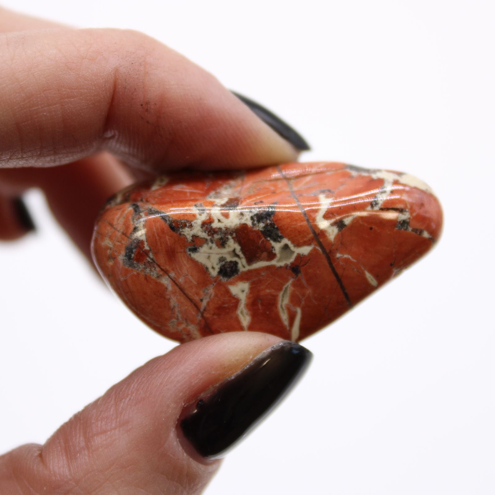 Medium African Tumble Stones - Light Jasper - Brecciated – detail view