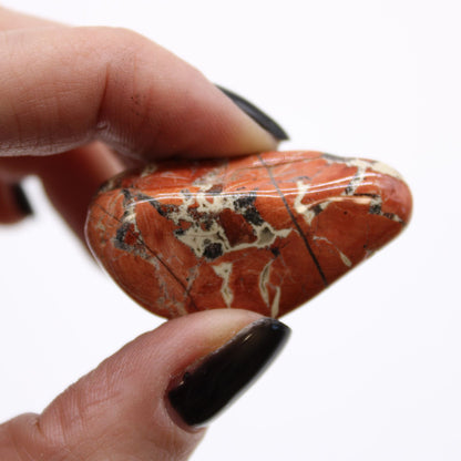 Medium African Tumble Stones - Light Jasper - Brecciated – detail view