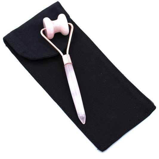 Gemstone Jawline Roller - Rose Quartz