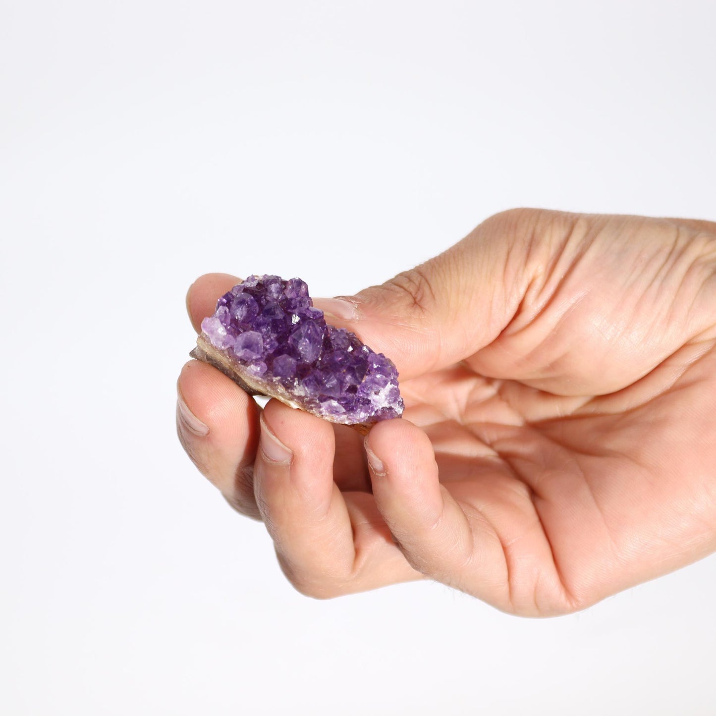 Small Natural High Grade Amethyst Cluster (approx 3-8cm) – detail view