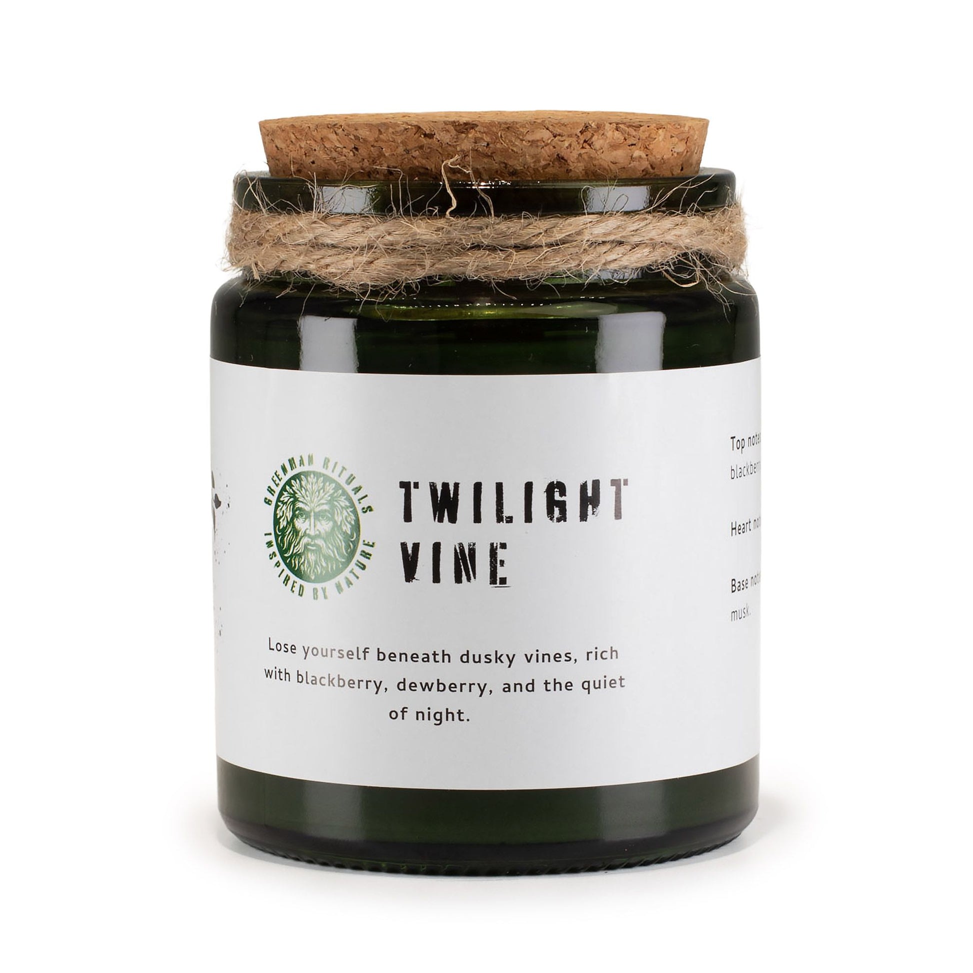 Greenman Woodwick Soy Candle - Twilight Vine | Auro & Co