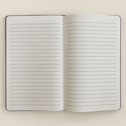 Lavender Velvet Notebook - 80 pages - Believe Yourself – lifestyle shot