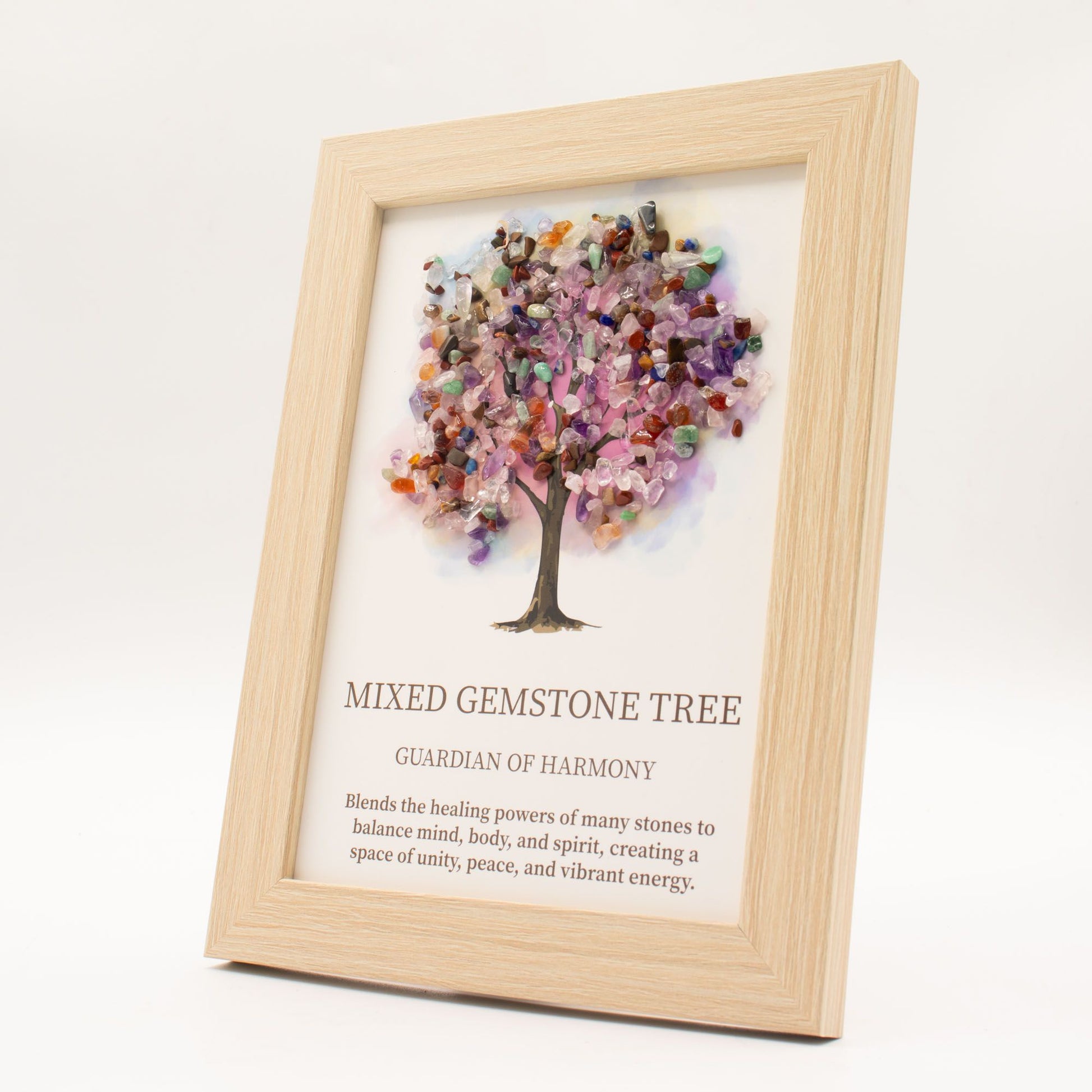 Gemstone Picture - Tree of Life - Multi  (20x14.7x1cm) – detail view