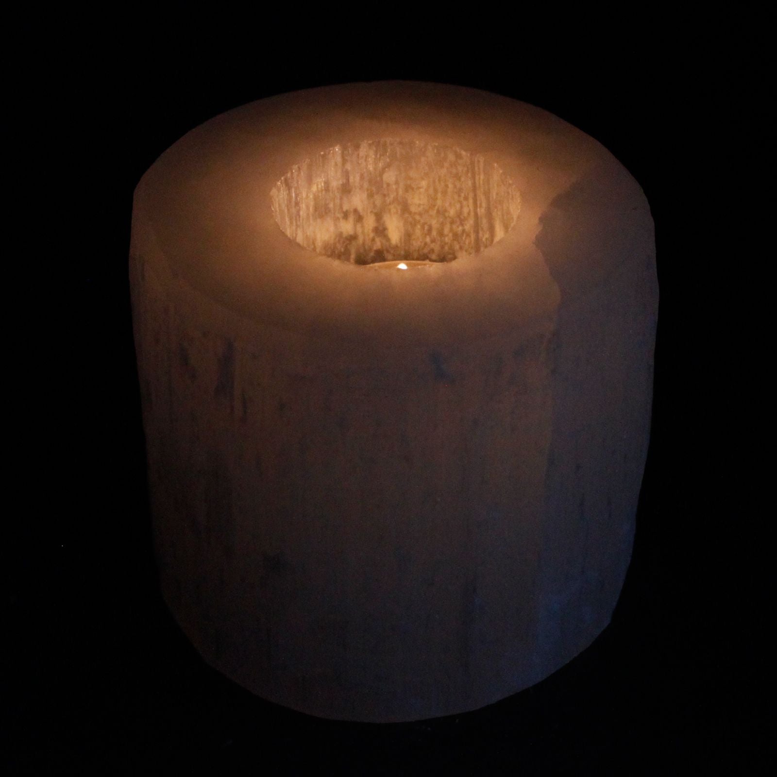 Selenite Cylinder Candle Holder - 8 cm – packaging