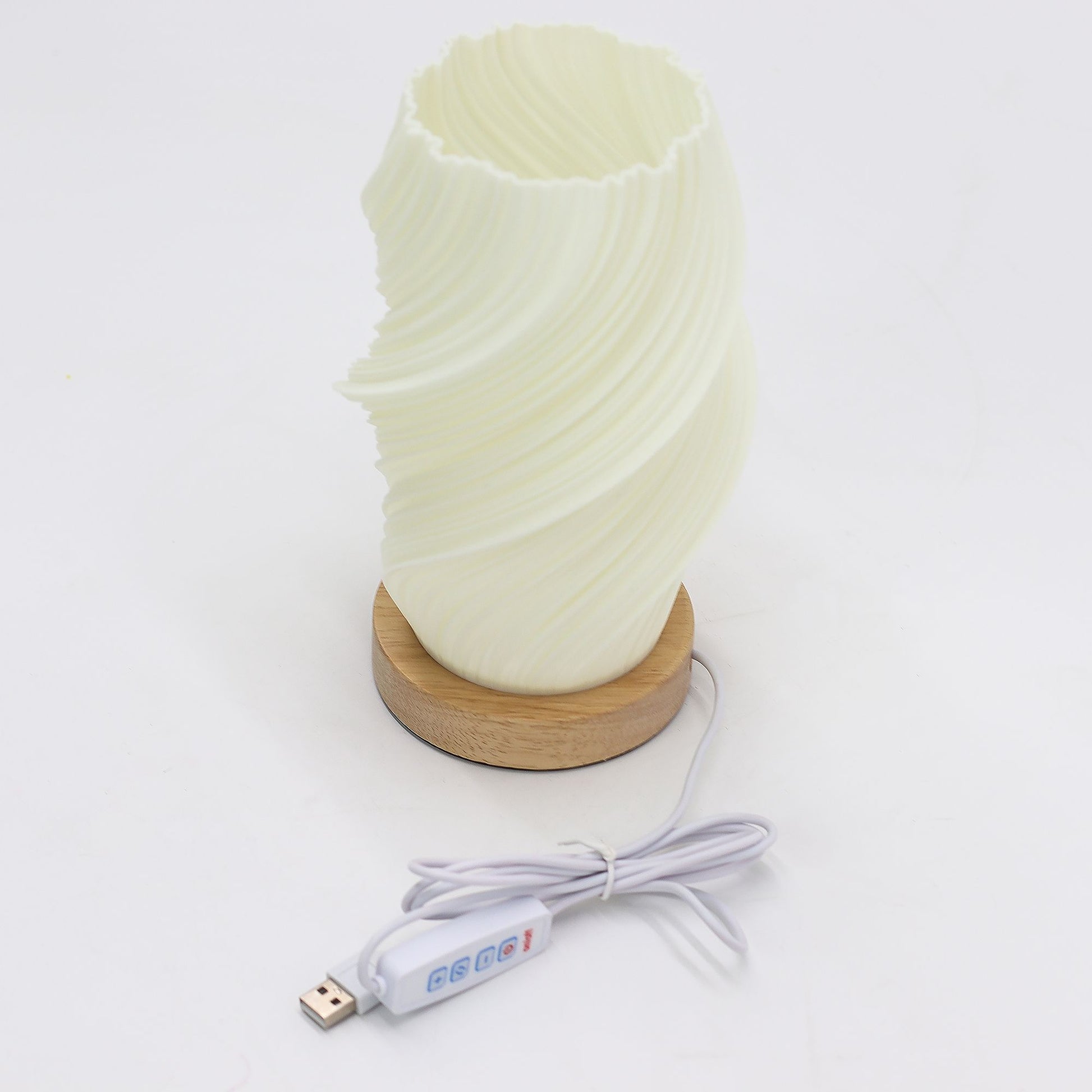 New Wave Lamp - USB - 3 settings - Cloud Twisted – detail view