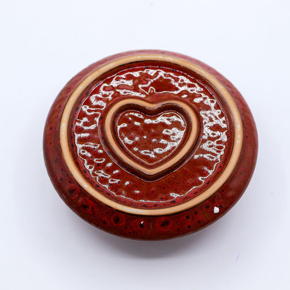 Palo Santo Stick & Smudge Holder - Mandala - Red with Heart Gloss – product image 9