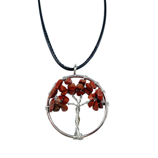 Tree of Life Pendant - Red Jasper | Auro & Co