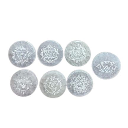 Chakra Set of 7 Charging Plates | Auro & Co
