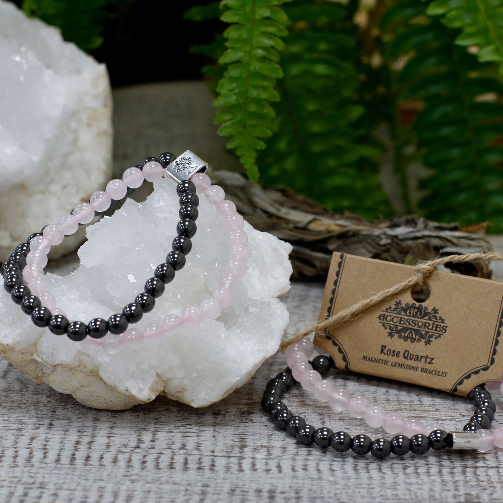 Magnetic Gemstone Bracelet - Rose Quartz – packaging