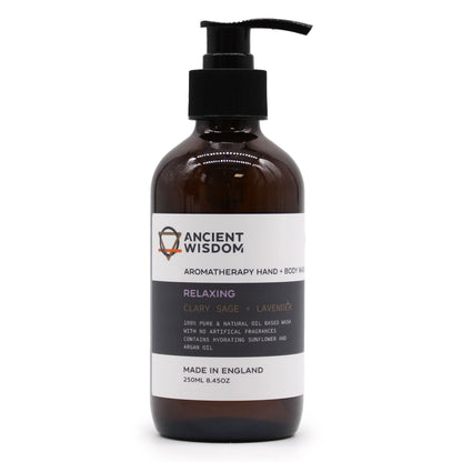 Clary Sage & Lavender Hand & Body Wash 250ml | Auro & Co