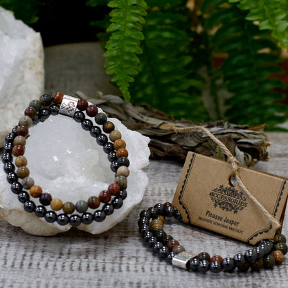 Magnetic Gemstone Bracelet - Picasso Jasper – packaging