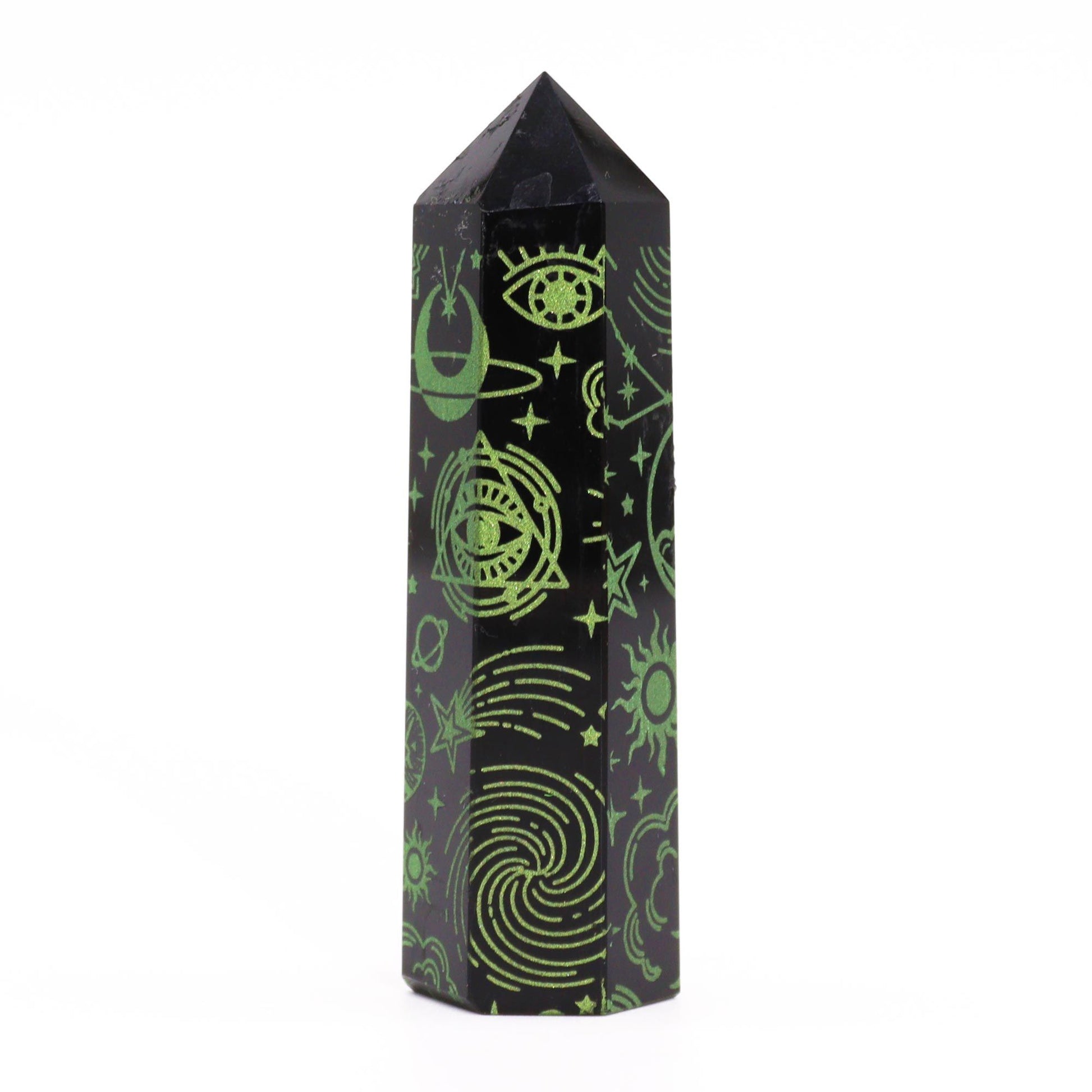 Black Obsidian Point - Mystic Story - Forest Green – lifestyle shot