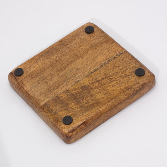 Hop Hare Big Enameled Square Trinket Tray - Lion & Snakes