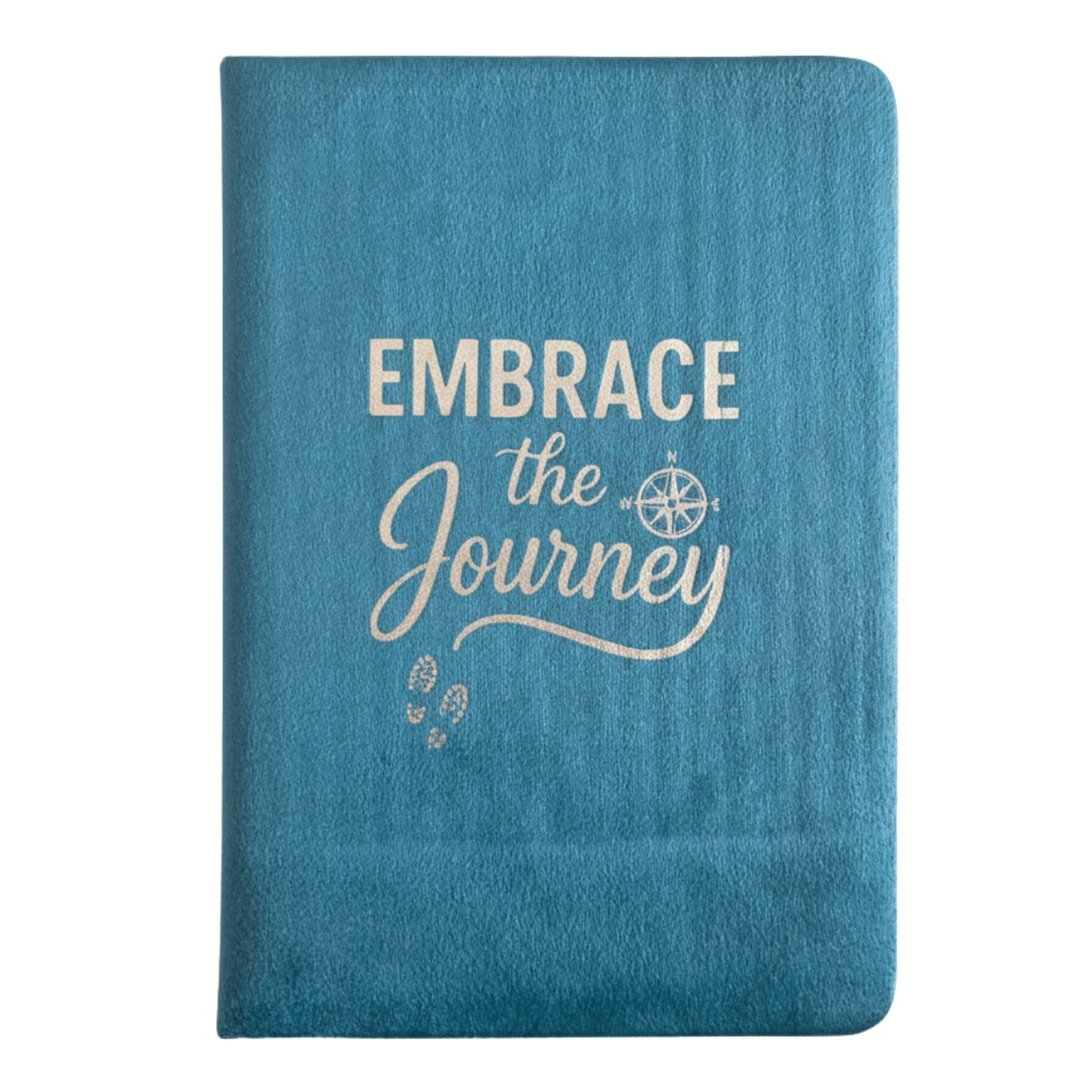 Light Blue Velvet Notebook - 80 pages - Embrace The Journey | Auro & Co