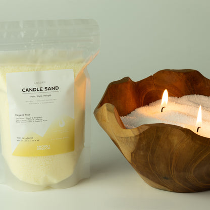 Azure Noir Candle Sand - Warm Grey, 300g