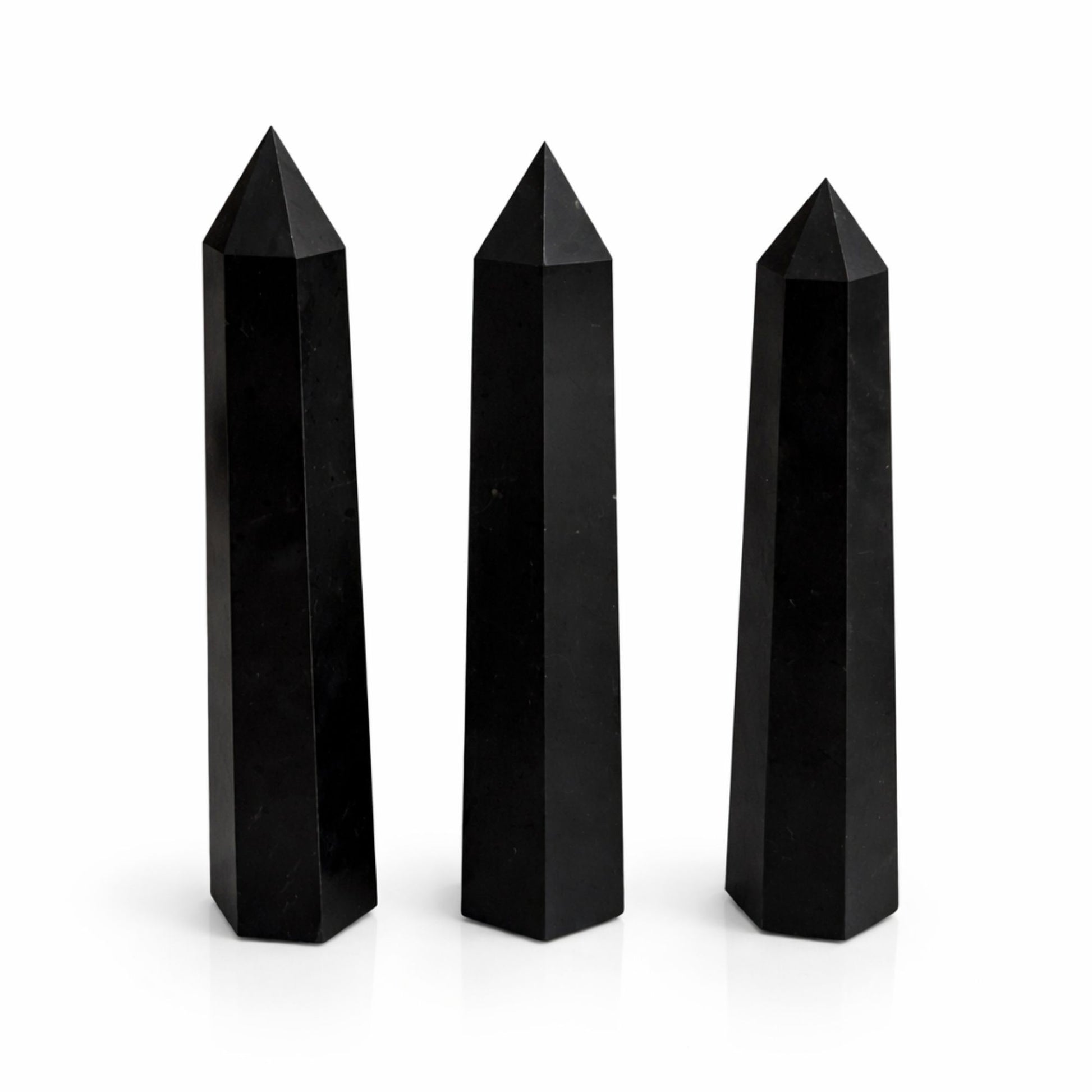 Gemstone Six Face Obelisk Point approx 17cm - Black Tourmaline | Auro & Co
