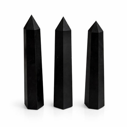 Gemstone Six Face Obelisk Point approx 17cm - Black Tourmaline | Auro & Co