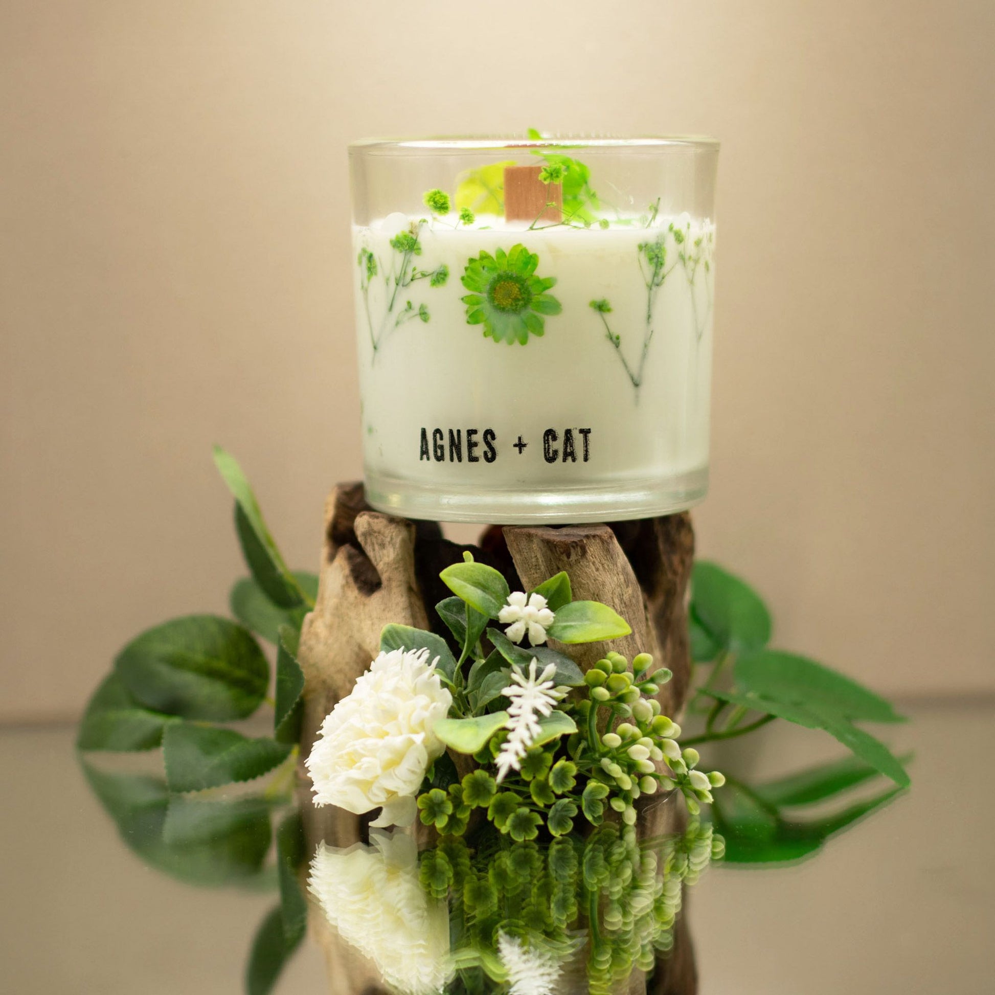 Agnes + Cat Botanical Soy Wax Candle - Fellberry – packaging