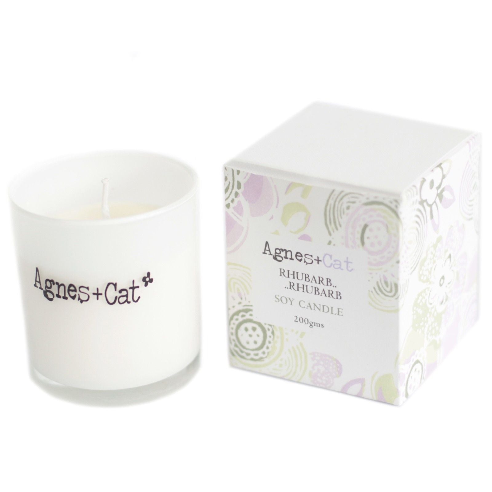 Agnes + Cat Votive Candle - Rhubarb Rhubarb | Auro & Co