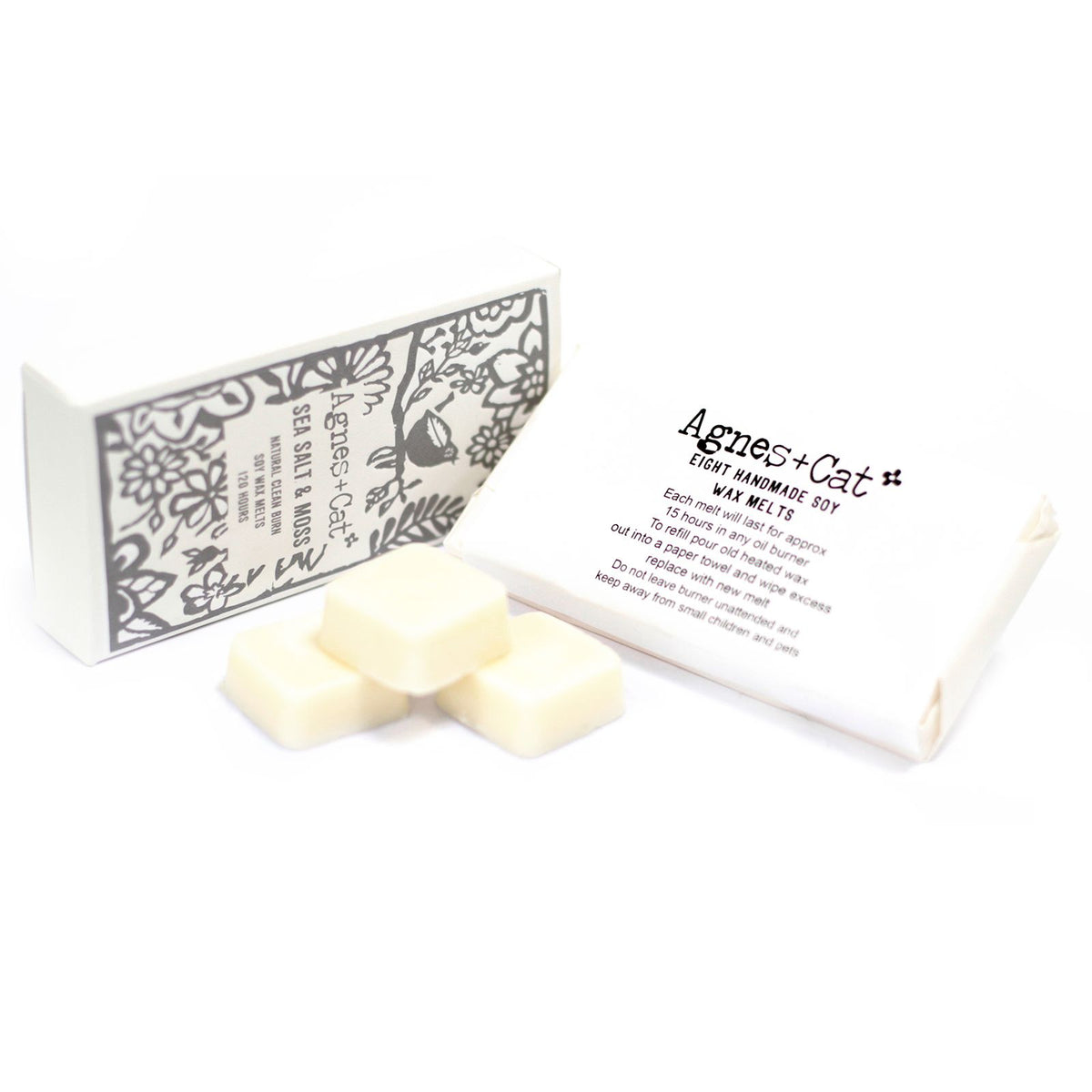 Sea Salt & Moss Wax Melts, Box of 8 - Agnes + Cat