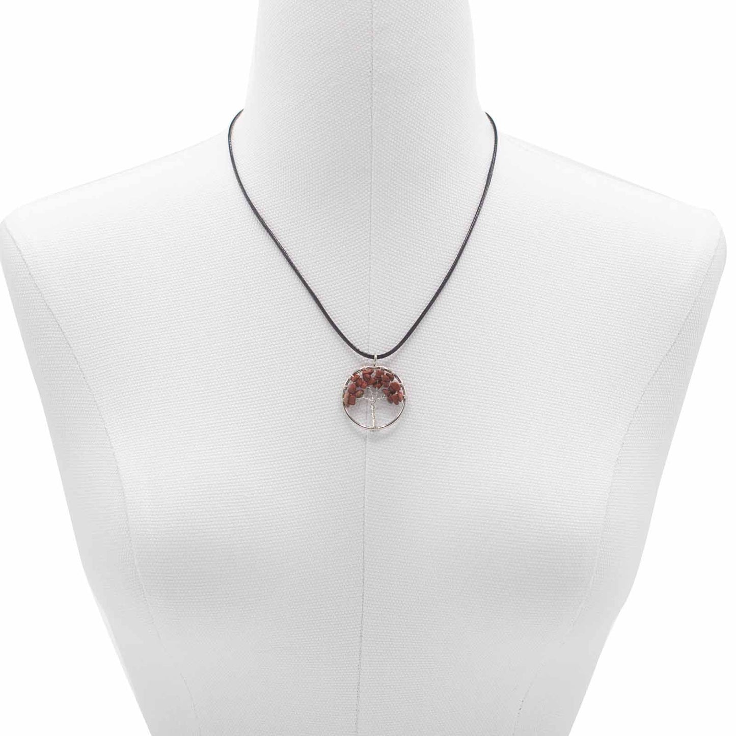 Tree of Life Pendant - Red Jasper – lifestyle shot