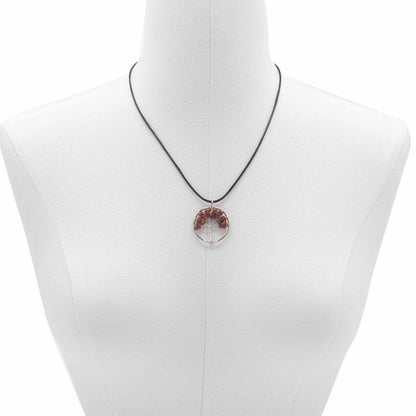 Tree of Life Pendant - Red Jasper – lifestyle shot