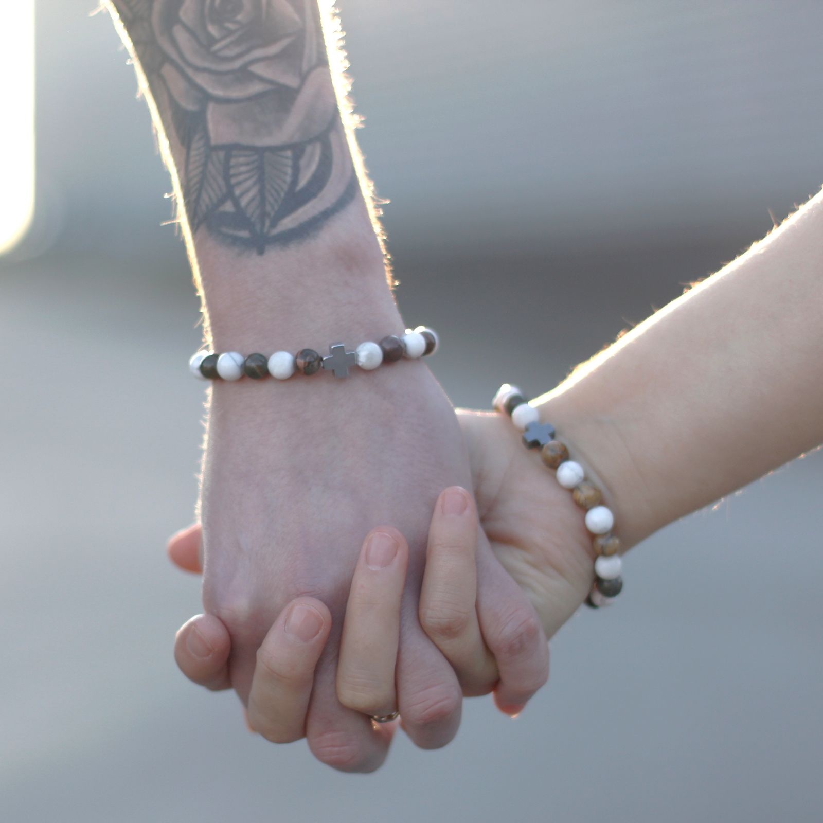 Set of 2 Gemstones Friendship Bracelets - Support - Sodalite & Picture Stone – product image 5