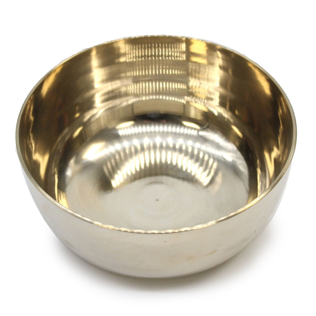 Brushed Brass Singing Bowl, Large, 17cm