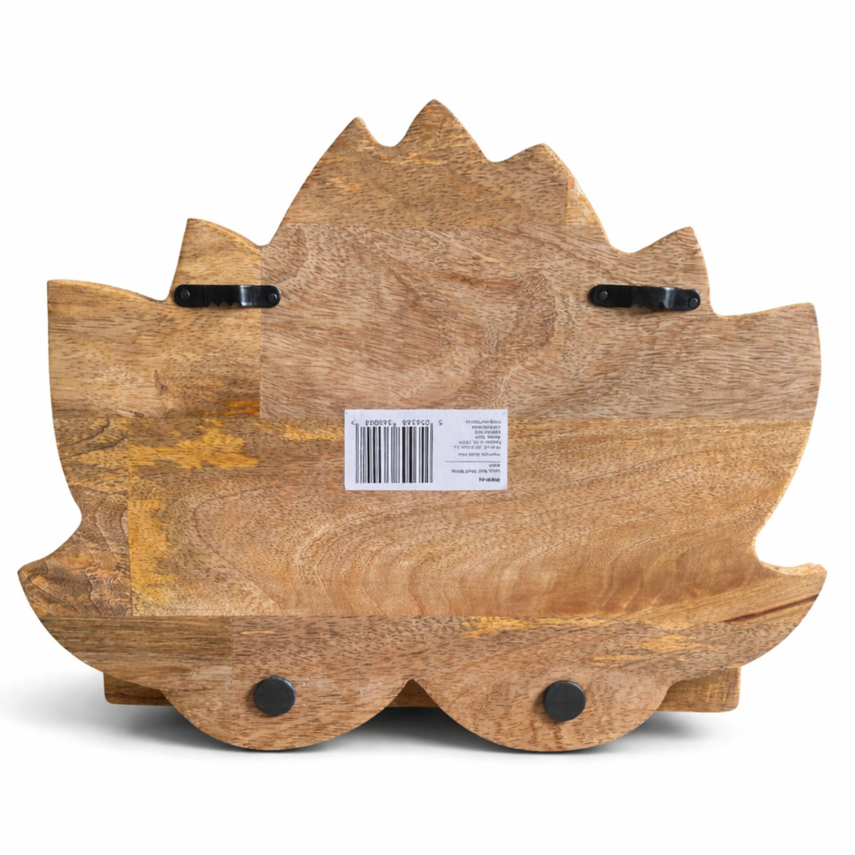 Lotus Wall Shelf, Whitewashed Mango Wood