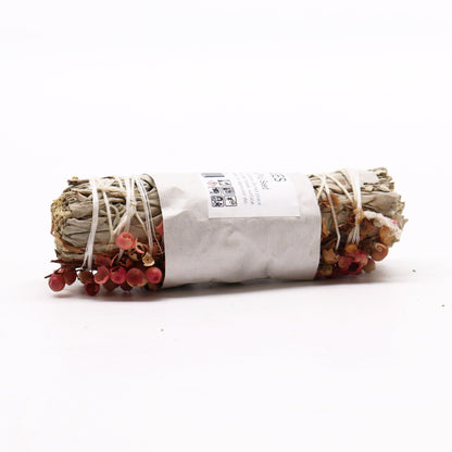 Smudge Stick - White Sage and Pirul Seed – detail view