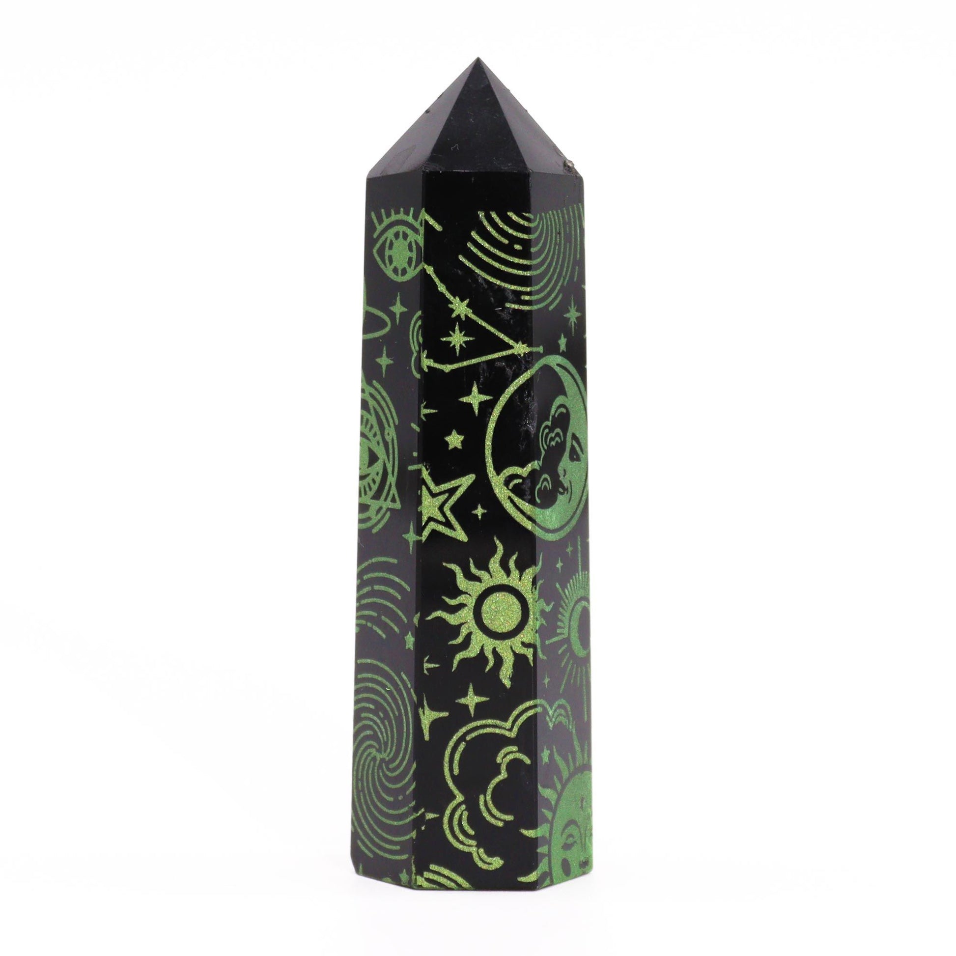 Black Obsidian Point - Mystic Story - Forest Green – product image 7