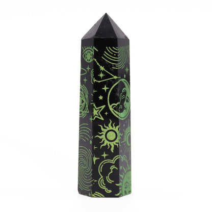 Black Obsidian Point - Mystic Story - Forest Green – product image 7