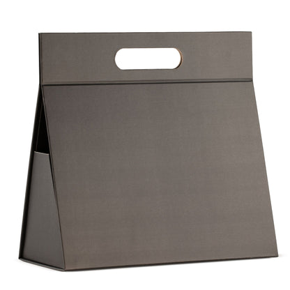 Flat Pack Gift Box - Large Hand Box (28x12.5x26cm) - Black