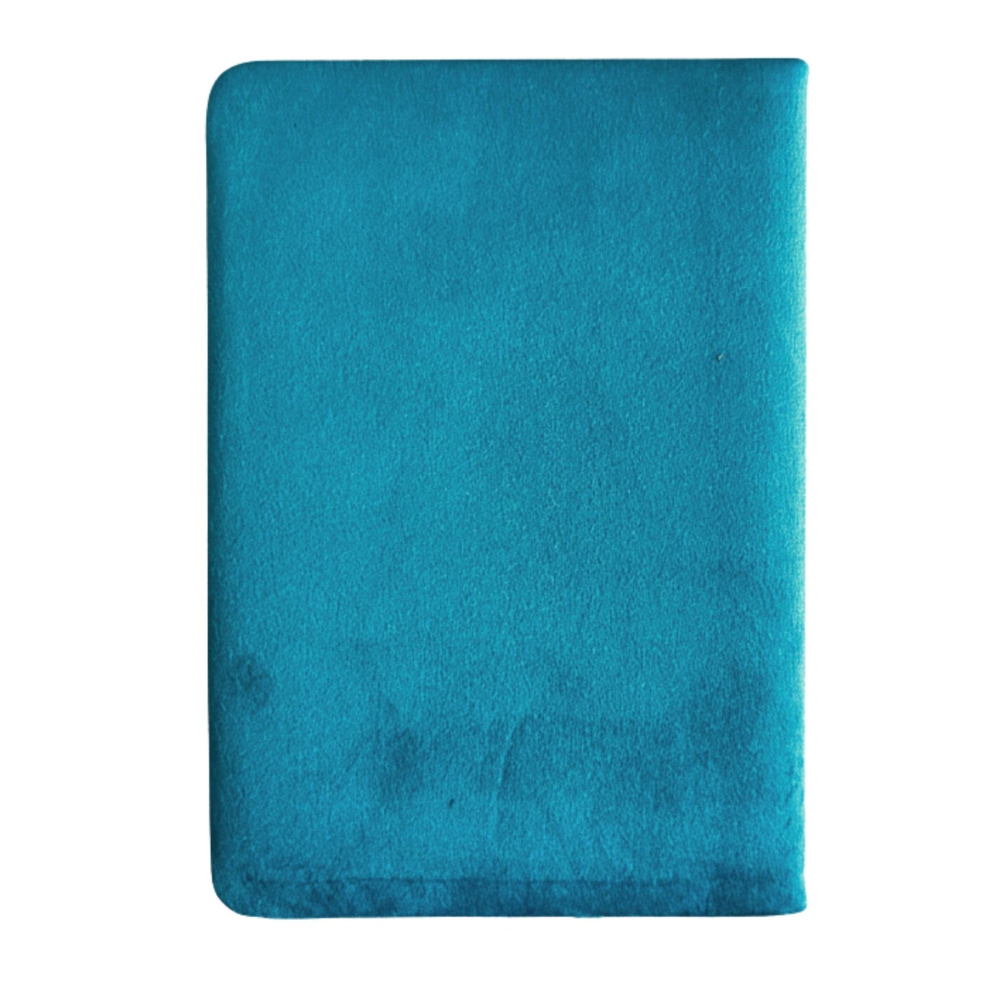 Light Blue Velvet Notebook - 80 pages - Embrace The Journey – lifestyle shot