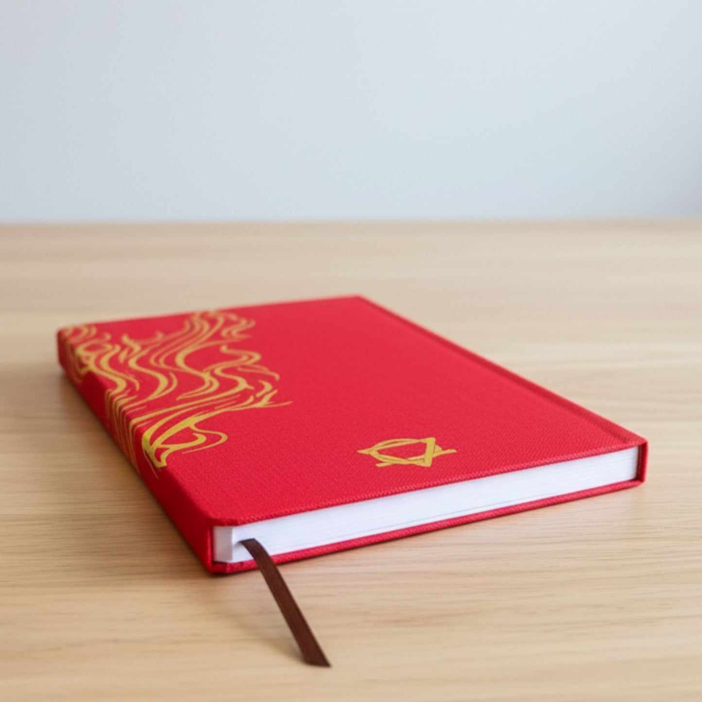 Red Wellness Journal - 120 pages - Golden Mandala and Lotus – packaging