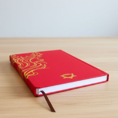 Red Wellness Journal - 120 pages - Golden Mandala and Lotus – packaging